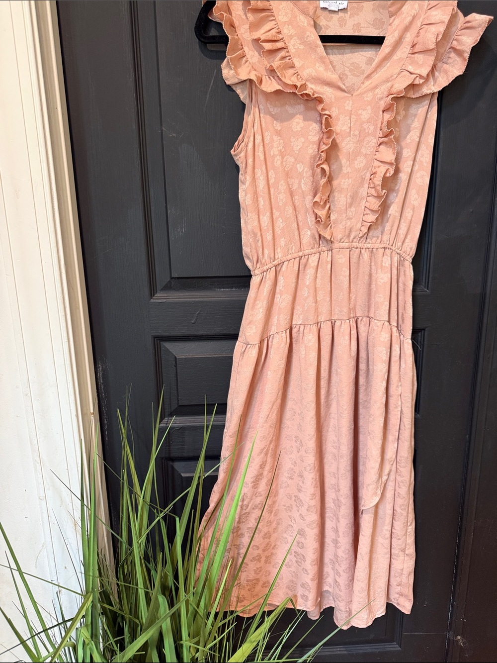 Current Air Peach Textured Blouse